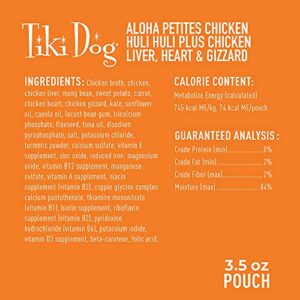 Tiki Dog Aloha Petites – Chicken Huli Huli Wet Dog Food – 3.5 Ounce (Pack of 12)