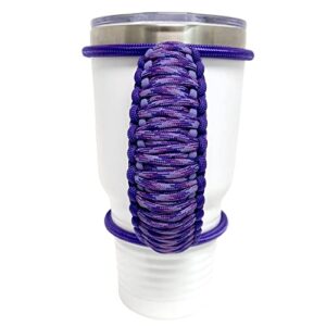 creating unique designs handmade elastic tumbler handles 20 30 32 40 oz (handle only) (purple blend lavender)