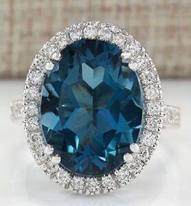 wassana women fashion london blue topaz gemstone 925 sterling silver ring bridal jewelry (6)