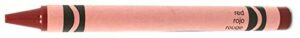 minifigfans 50 red crayons bulk - single color crayon refill - regular size 5/16" x 3-5/8"