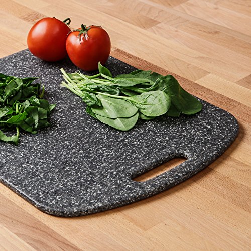 Dexas Decorator House SuperBoard Cutting Board with Rounded Corners, 12 by 16 inches, Heavy Granite