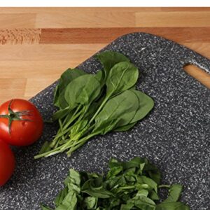 Dexas Decorator House SuperBoard Cutting Board with Rounded Corners, 12 by 16 inches, Heavy Granite