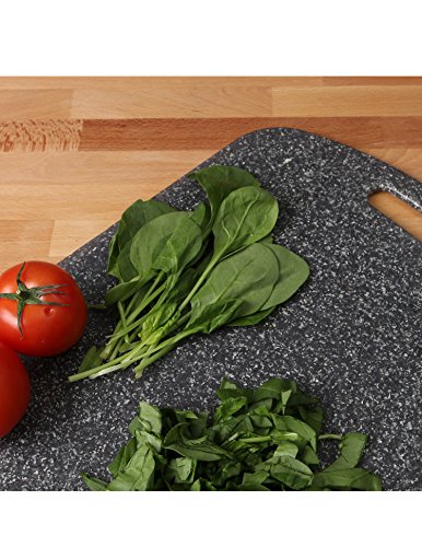 Dexas Decorator House SuperBoard Cutting Board with Rounded Corners, 12 by 16 inches, Heavy Granite