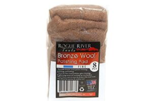 rogue river tools bronze wool pads (8pc) - fine