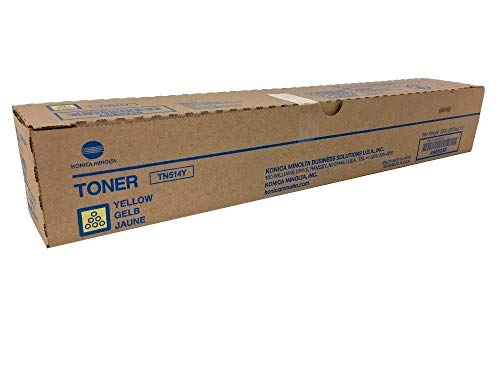 Konica Minolta TN514Y A9E8230 Bizhub C458 C558 C658 Toner Cartridge (Yellow) in Retail Packaging