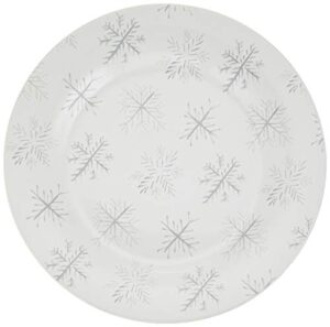 lenox  alpine snowflake round serving tray