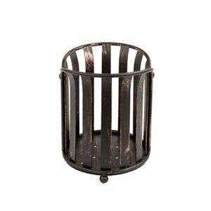 Spectrum Diversified Stripe Utensil Holder Oil Rubbed Bronze, 1 EA