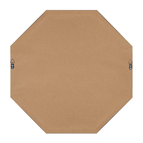 Kate and Laurel Rhodes Modern Octagon Wall Mirror, Gold 25x25 Inches