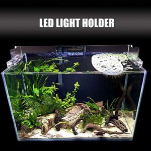 Belmaks Hanging Aquarium Clear Acrylic Fish Tank LED Light Holder Lamp Fixtures Support Stands Box Aquatic Fish Tank Lighting Tools