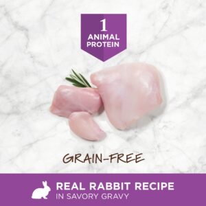 Instinct Limited Ingredient Diet Grain Free Real Rabbit Recipe Natural Wet Cat Food Topper, 3 Ounce (Pack of 24)