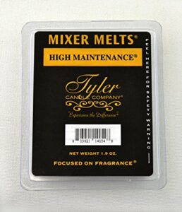 tyler candle high maintenance fragrance scented wax mixer melts (qty 6)