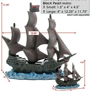 Penn-Plax Officially Licensed Disney Aquarium Ornaments from Pirates of The Caribbean (4.25" Black Pearl)