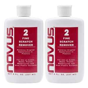 novus 7030 | fine scratch remover #2 | 2 pack, 8 ounce bottles