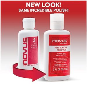 Novus 7030 | Fine Scratch Remover #2 | 2 Pack, 8 Ounce Bottles