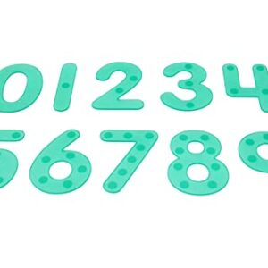 TickiT SiliShapes Dot Numbers - Set of 10 - Transparent Silicone Numbers with Corresponding Dots to Count - Teach Numbers, Counting and Subitizing