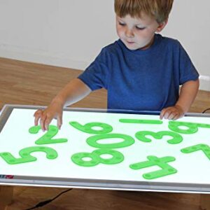 TickiT SiliShapes Dot Numbers - Set of 10 - Transparent Silicone Numbers with Corresponding Dots to Count - Teach Numbers, Counting and Subitizing