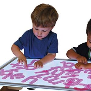 TickiT SiliShapes Trace Alphabet - Set of 26 - Transparent Silicone Letters With Traceable Broken Lines and Directional Arrows - Lowercase - Teach Letter Recognition and Formation