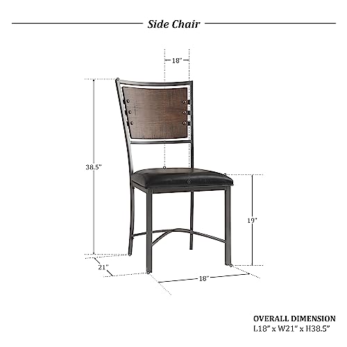 Homelegance Fideo Chair, Set of 2, Brown