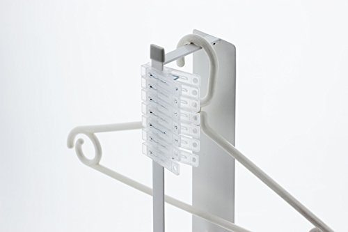 Yamazaki Clothes Home Magnet Hanger Storage Rack-Small Hanging Organizer | Steel | Laundry, One Size, White