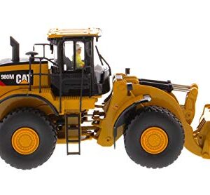 Diecast Masters CAT Caterpillar 980M Wheel Loader with Rock Bucket and Operator High Line Series 1/50 Diecast Model by 85543