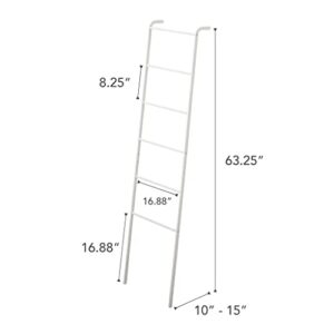 Yamazaki Home Plate Leaning Ladder Hanger closet storage and organization systems, One Size, White