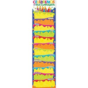 eureka classroom banners, color my world spanish birthday - vertical