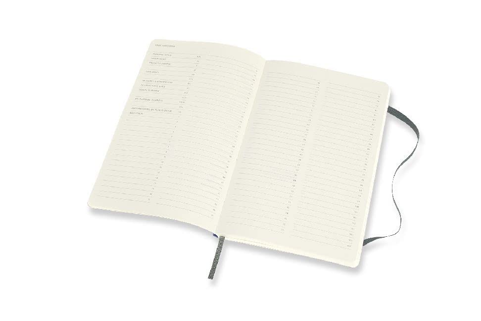 Moleskine PRO Notebook, Soft Cover, Large (5" x 8.25") Professional Project Planning, Forest Green, 192 Pages