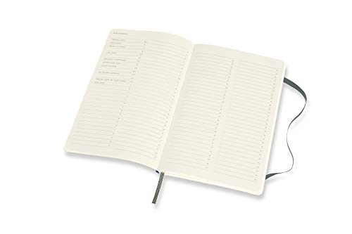 Moleskine PRO Notebook, Soft Cover, Large (5" x 8.25") Professional Project Planning, Forest Green, 192 Pages