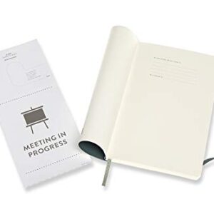 Moleskine PRO Notebook, Soft Cover, Large (5" x 8.25") Professional Project Planning, Forest Green, 192 Pages