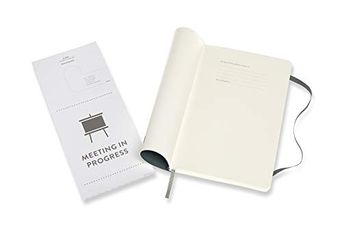 Moleskine PRO Notebook, Soft Cover, Large (5" x 8.25") Professional Project Planning, Forest Green, 192 Pages