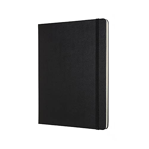 Moleskine PRO Notebook, Hard Cover, XL (7.5" x 9.5") Professional Project Planning, Black, 192 Pages