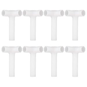 uxcell shoe rack accessories connectors, 13mm inner diameter for repair assembled wardrobe 3 way, replacement of parts 8 pcs