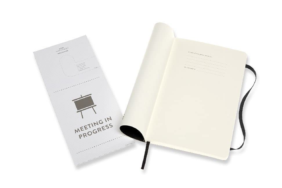 Moleskine PRO Notebook, Soft Cover, Large (5" x 8.25") Professional Project Planning, Black, 192 Pages