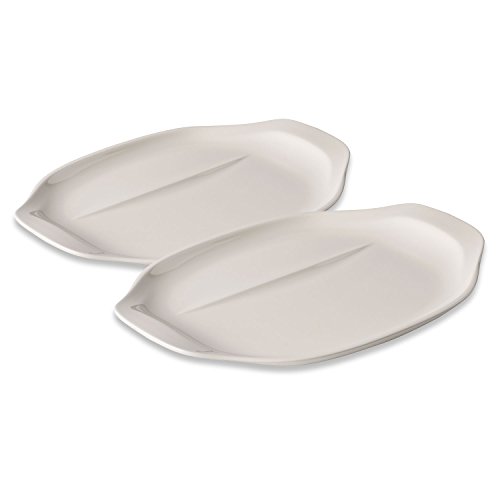 Villeroy & Boch BBQ Passion Barbecue Plate : Set of 2, 14x9.75x1 in, White, 2 Einheiten