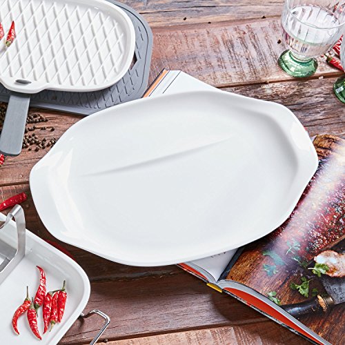 Villeroy & Boch BBQ Passion Barbecue Plate : Set of 2, 14x9.75x1 in, White, 2 Einheiten