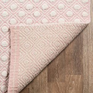 Erin Gates by Momeni Langdon Windsor Pink Hand Woven Wool Area Rug 2' X 3'