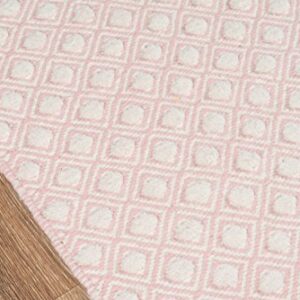 Erin Gates by Momeni Langdon Windsor Pink Hand Woven Wool Area Rug 2' X 3'