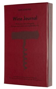 moleskine passion journal, wine, hard cover, large (5" x 8.25") bordeaux red, 400 pages