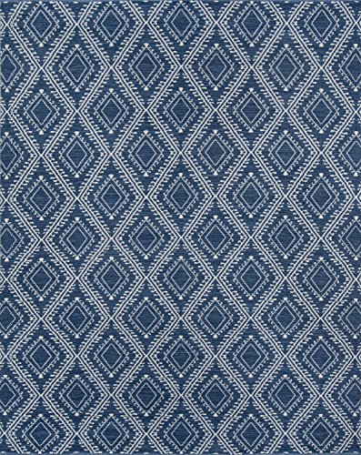 Erin Gates by Momeni Easton Pleasant Navy Hand Woven Indoor Outdoor Area Rug 7'6" X 9'6"