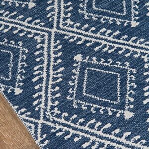 Erin Gates by Momeni Easton Pleasant Navy Hand Woven Indoor Outdoor Area Rug 7'6" X 9'6"