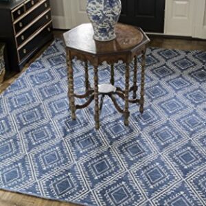 Erin Gates by Momeni Easton Pleasant Navy Hand Woven Indoor Outdoor Area Rug 7'6" X 9'6"