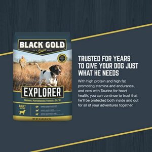 Black Gold Explorer Dry Dog Food for Adult Dogs, Original Performance 26/18 Formula, 50 lb Bag