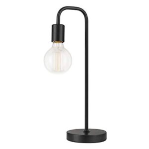 globe electric 12920 holden table lamp, 18", black satin