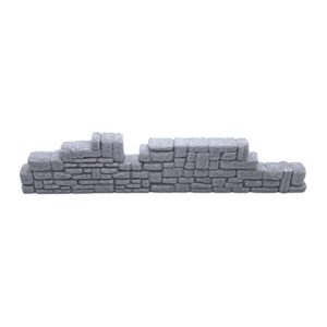 EnderToys Ruined Stone Walls Set A, Terrain Scenery for Tabletop 28mm Miniatures Wargame, 3D Printed and Paintable