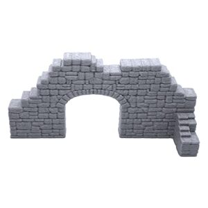 EnderToys Ruined Stone Walls Set A, Terrain Scenery for Tabletop 28mm Miniatures Wargame, 3D Printed and Paintable