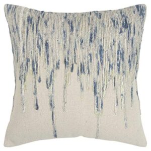 rizzy home t14069 decorative pillow, 20"x20", light blue