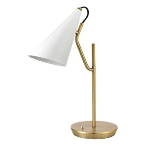 hartford desk/table lamp, matte brass finish