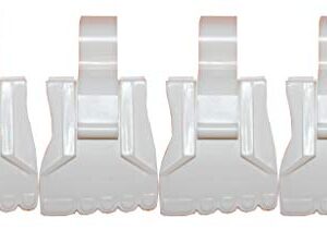 The Amazing Sock Clip Sock Holder, 32 Clips, White, Made in U.S.A.