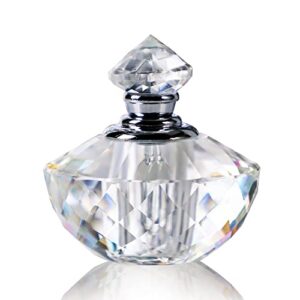 h&d crystal glass art deco vintage style perfume bottles empty glass refillable 2ml