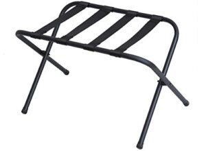 mabel home metal folding luggage rack black